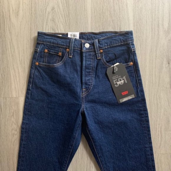 NWT Levi’s Premium 501 High Rise Skinny Jeans in Blue - Picture 6 of 11